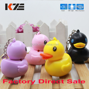 Custom Quaking <strong>Duck</strong> Sound Effect Keychain Led Animal Keychain Sound Led <strong>Duck</strong> <strong>Keyring</strong> - Product Image 4