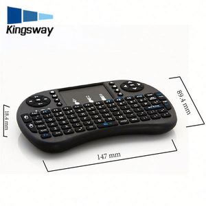 I8 Mini คีย์บอร์ด Air เม้าส์ทัชแพด2.4G คีย์บอร์ดไร้สายการเชื่อมต่อ USB - Product Image 4