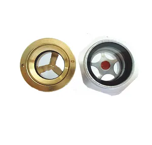 brass / aluminum oil level sight glass