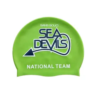 Progettare Il Proprio Personalizzato Nuoto Testa Cap Cuffia da nuoto In Silicone Logo
