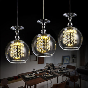2016 à la mode boule de verre suspendu abat-jour globe lumière couvre lustre pour <span class=keywords><strong>le</strong></span> salon - Product Image 1