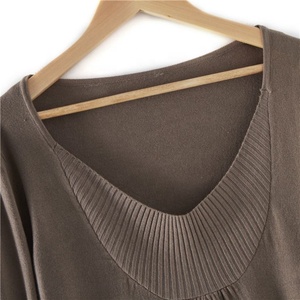 Usine Personnalisée 2019 Amérindienne À Manches Longues Couleur Unie Femme Enceinte Pulls - Product Image 3