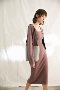 <span class=keywords><strong>Cardigan</strong></span> corto e abito <span class=keywords><strong>Sexy</strong></span> lavorati a maglia leggera da donna - Product Image 3