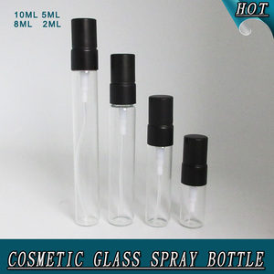 Nhà Sản Xuất 2Ml 5Ml 8Ml 10Ml Refillable <span class=keywords><strong>Glass</strong></span> Nước Hoa Spray Chai Lọ Với Đen Fine Mist Sprayer Đối Với Nước Hoa Tester Mẫu - Product Image 3