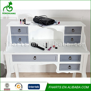 Francés Grande <span class=keywords><strong>Blanco</strong></span> <span class=keywords><strong>Tocador</strong></span> de Madera <span class=keywords><strong>En</strong></span> El Dormitorio - Product Image 6
