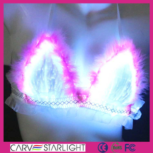 Luz de fibra óptica luminosa led para mujer girls mujeres con estilo sujetador y la ropa interior - Product Image 5