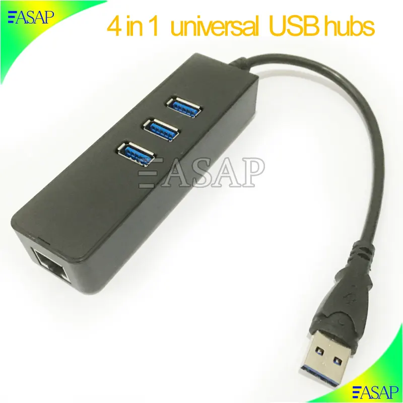 Universal SuperSpeed 3 ports USB 3.0 Hub 3 Port USB3.0 Hub mit RJ45 10/100/1000 Gigabit Ethernet LAN netzwerk Adapter