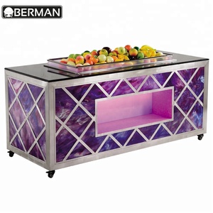 Quảng Châu Đám Cưới Tổ Chức Sự Kiện Phục Vụ Nhà Hàng Thiết Bị Tiệc <span class=keywords><strong>Buffet</strong></span> Bàn Với Bánh Xe, Bàn <span class=keywords><strong>Buffet</strong></span> Để Bán - Product Image 5