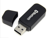 PIX-LINK Logo personnalisé USB/AUX 3.5mm Dent bleu Récepteur de musique audio stéréo sans fil/Adaptateur Dongle