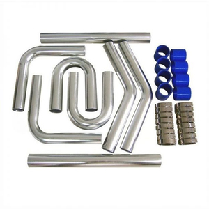 Tubo lucidato 2.5 "alluminio Intercooler tubazioni curve per sistema di raffreddamento auto - Product Image 3