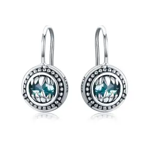 SCE309 Gemstone Inlayed Gemstone Jewellery Manufacturer Spot Gemstone Crystal Earrings