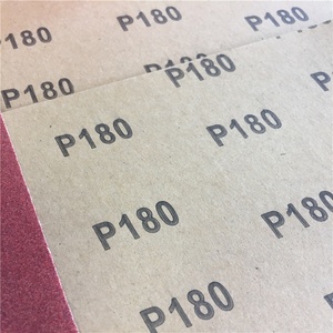 Papel de <span class=keywords><strong>Lija</strong></span> Rojo de Óxido de Aluminio, Hoja de Papel Abrasivo para Uso Manual, Papel de <span class=keywords><strong>Lija</strong></span> C-wt para Pulir Madera y Pintura - Product Image 2