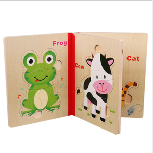 Giocattolo Educativo all'Ingrosso, <span class=keywords><strong>Libro</strong></span> Puzzle in Legno con Animali - Product Image 1