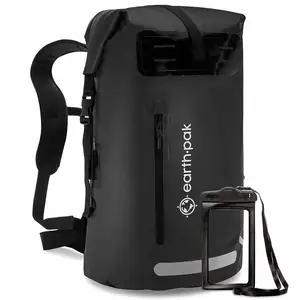 Waterproof Outdoor Backpack YATU-01 Wholesale OEM/ODM Custom Logo 500D Tarpaulin Outdoor Camping Gear Bolsa Seca Waterproof Backpack