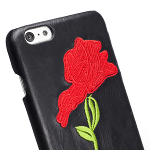 fondo ricamato <span class=keywords><strong>rosa</strong></span> cassa del telefono cassa del telefono oem oem cassa del telefono del cuoio genuino per il <span class=keywords><strong>iphone</strong></span> <span class=keywords><strong>6</strong></span>/<span class=keywords><strong>6</strong></span> s plus - Product Image 4