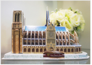 Nổi Tiếng Thế Giới Xây Dựng Notre Dame De <span class=keywords><strong>Paris</strong></span> Mô Hình <span class=keywords><strong>3d</strong></span> Eps Câu Đố - Product Image 4