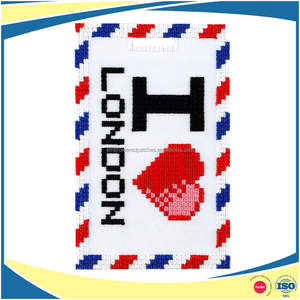 ที่ใส่บัตรลิเบอร์ตี้ดีไซน์ปักลายส่วนบุคคล,ป้ายกระเป๋าเดินทางลวดลายเย็บครอสโมเสก - Product Image 2