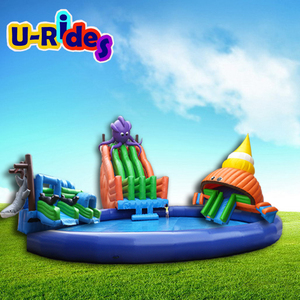 Parque acuático inflable comercial Parques infantiles Atracciones acuáticas móviles para centros turísticos y lugares públicos - Product Image 2