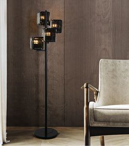 <span class=keywords><strong>Lampe</strong></span> autoportante en <span class=keywords><strong>verre</strong></span> gris <span class=keywords><strong>fumé</strong></span>, design unique, rétro, offre spéciale, 2022 - Product Image 6