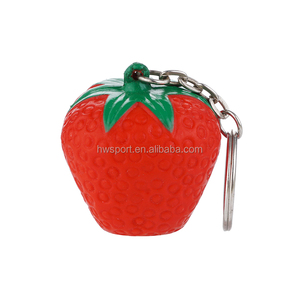 Biểu Tượng Tùy Chỉnh Quảng Cáo Quà Tặng Móc Khóa PU Bọt Táo/Chuối/Dâu Tây Hình Dây Móc Khóa Khuyến Mại Giá Rẻ Căng Thẳng Bóng - Product Image 6