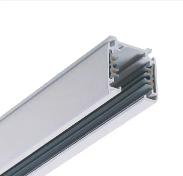 Lighting Track System accessories 1 Meter 2 Wires Aluminum Track Light Rail  LED light track rail