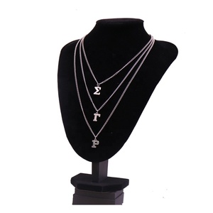 Catena di metallo multistrato OES Sigma Gamma Rho greco lettere collana Sorority SGR donna anniversario festa <span class=keywords><strong>gioielli</strong></span> moda - Product Image 4