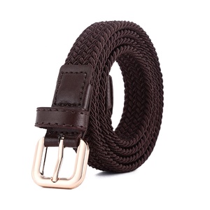 2001 Phong Cách Mới Phổ Biến Người Phụ Nữ Vải Vành Đai Thắt Lưng Bện Phụ Nữ Thắt Lưng Đàn Hồi Cho Quần Jean Với Hợp Kim Cho Khóa - Product Image 2