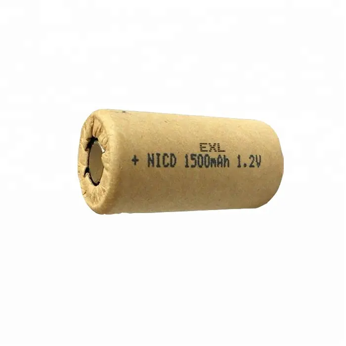 Batterie NiCd, sous-C, 1.2V, 1500mAh, rechargeable, nickel-cadmium, pour éclairage, nouveau modèle, usine