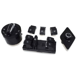 6 pcs De Rétroviseur Chromé Phare <span class=keywords><strong>Vitre</strong></span> Électrique Commutateurs pour MK6 Vento Jetta - Product Image 6