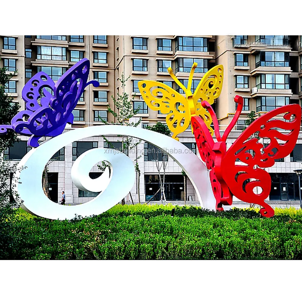 metal butterfly garden decorations large modern outdoor metal sculpture