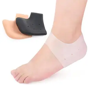 Toptan ayak bakımı silikon jel-Sıcak satış ayak bakımı silikon jel beyazlatma ve nem çatlak nefes alabilirlik jel topuk koruyucu çorap, jel topuk kol