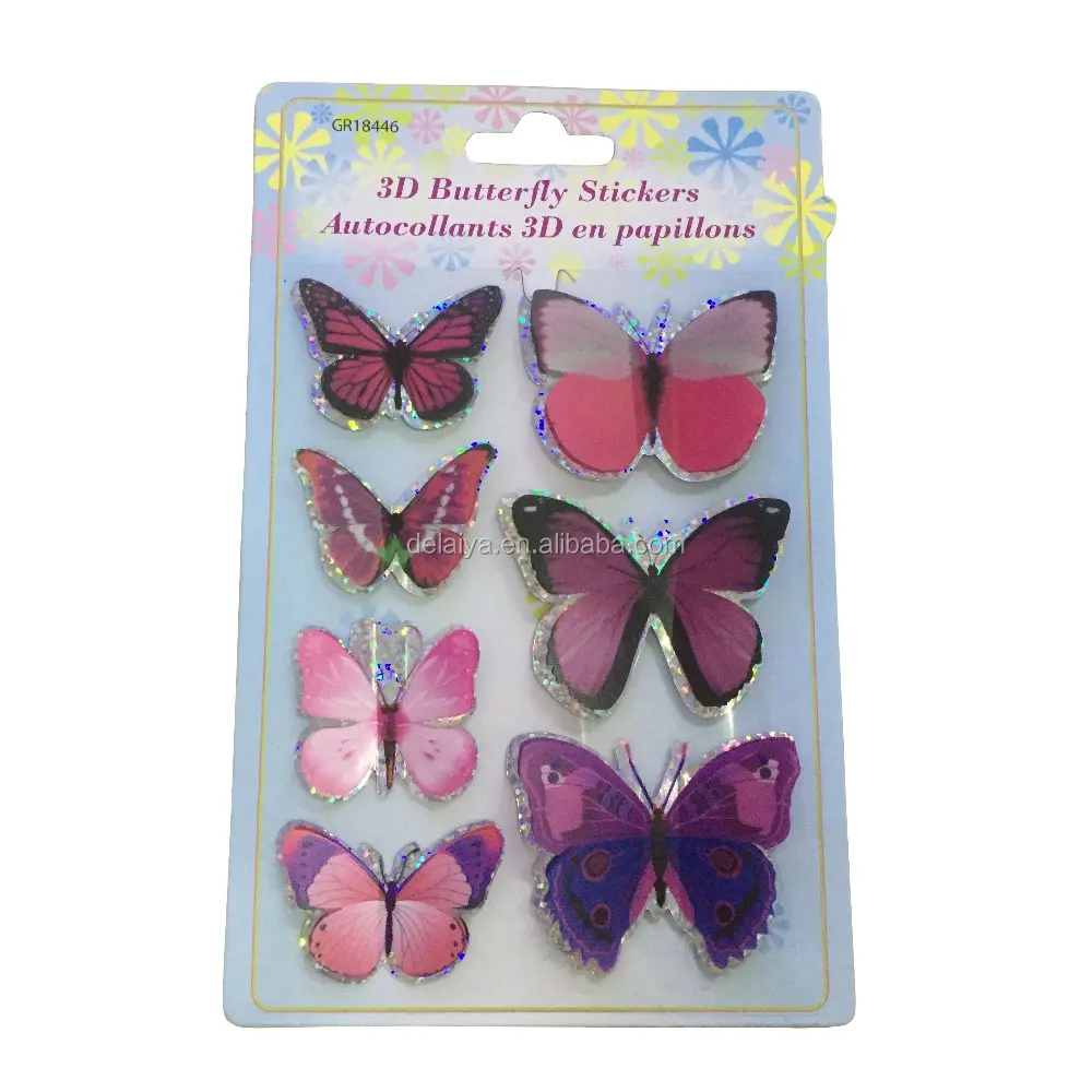 Wall Sticker Style and Home Decoration Use 3D Custom Butterfly PVC Sticker
