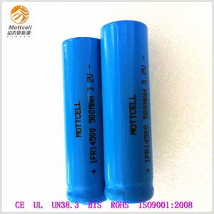 Batería recargable li-ion 14500 500 mAh 3.2 V aa para juguetes - Product Image 6