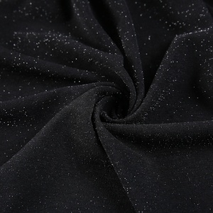 Nouveau style noir brillant 96% polyester 4% spandex tricot <span class=keywords><strong>lurex</strong></span> paillettes tissu - Product Image 4