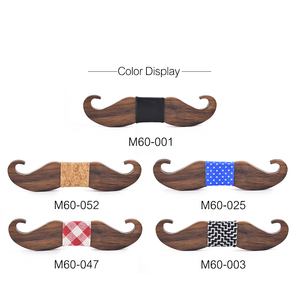 Haute Qualité Moustache <span class=keywords><strong>Bois</strong></span> <span class=keywords><strong>Noeud</strong></span> <span class=keywords><strong>Papillon</strong></span> Noyer Enfants - Product Image 3