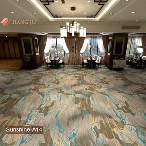 Alfombra de Hotel de 10mm de grosor con estampado de nailon, alfombra morada para salón de banquetes, nuevo diseño, serie Shanghai Hangju Sunshine - Product Image 5