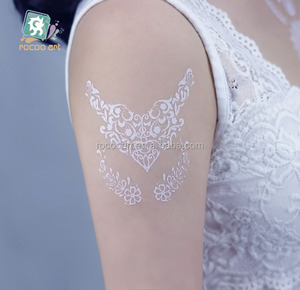 LS-614e/Flor Henna cuerpo pinturas pegatinas de tatuajes Whitelace <span class=keywords><strong>tatuaje</strong></span> pulseras para las manos - Product Image 4