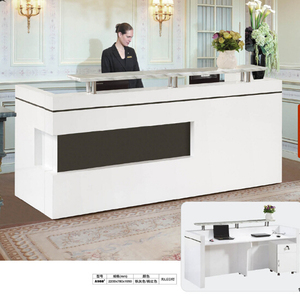 Thương Mại Lobby Bàn Văn Phòng I Shape Workstation Ghế Đôi Bàn Tiếp Tân Với Tủ - Product Image 3