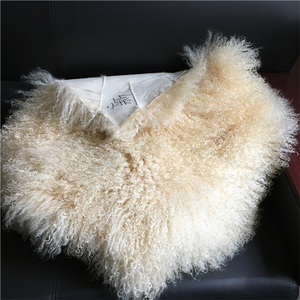 <span class=keywords><strong>Pelliccia</strong></span> <span class=keywords><strong>di</strong></span> Agnello Tibetano Mongolo a Pelo Lungo e Riccio, 100% Naturale, per Tappezzeria Auto, Abbigliamento, Coperte e Plaid 60x120cm, Morbida - Product Image 5