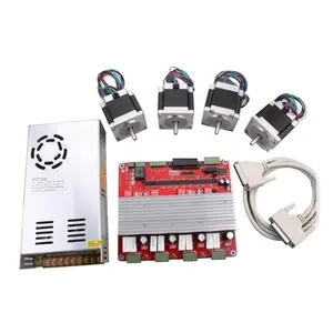 4 Axis Nema34 Stepper Motor Mach3 USB CNC Kit TB6560 Driver dengan Papan Pengontrol