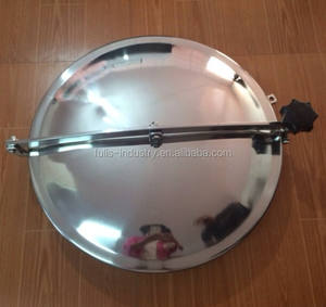 Sanitaria elíptica acero inoxidable <span class=keywords><strong>304</strong></span> 316L cubierta de boca con silicona/Junta EPDM - Product Image 1