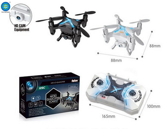 The Newest Smallest Only 88mm RC Quadcopter 2.4G 6 Axis Micro Mini Pocket Small Drone with Headless