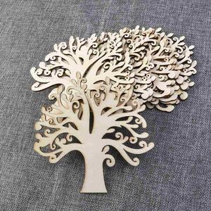 Árbol calado cortado con láser, piezas de madera artesanales en blanco para Decoupage familiar - Product Image 6