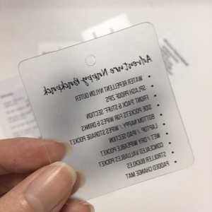 Di modo del PVC modifica di caduta, su misura LOGO esclusivo appendere tag, trasparente glassato Prezzo Tag - Product Image 4