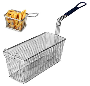 Cookmate <strong>Fryer</strong> <strong>Basket</strong> with Non-slip Handle Restaurant Kitchen Chip Fish Commercial Deep <strong>Fryer</strong> <strong>Basket</strong> - Product Image 1