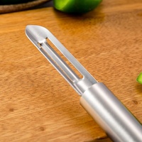 Huishoudelijke handmatige roestvrijstalen fruit- en groenteschiller Multifunctioneel keukengadget Gemakkelijk schoon te maken Vaatwasmachinebestendig