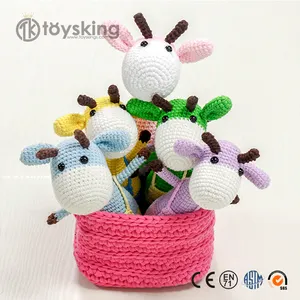 TK Gifts customized small animal Giraffe knitted toy Amigurumi Toy Wholesale from China Factory