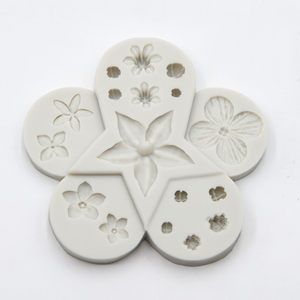 Molde de silicona con patrones de flores para Fondant, bonito molde de silicona con forma de flor para Chocolate, dulces y magdalenas - Product Image 4