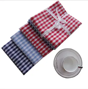 色织红色条纹蓝条纹茶巾厨房巾洗碗巾现货