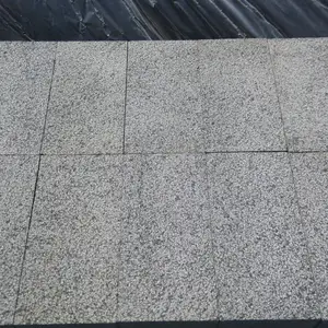 Paving Stone New G684 Bush Hammered Black Granite Paver Stones Exterior Paving Driveway Stone Cobble Stone